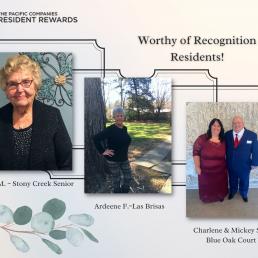 Worthy of Recognition Residents